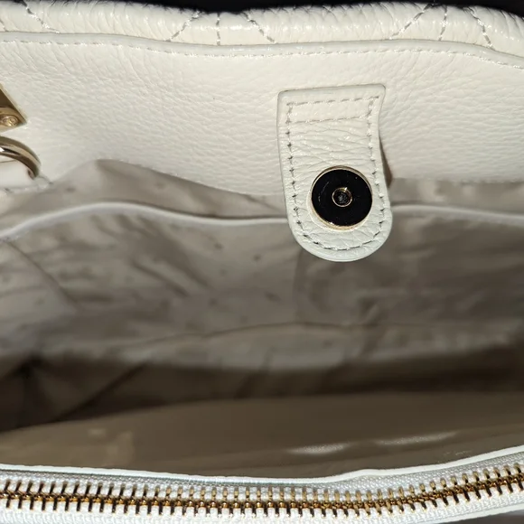 Kate Spade NY Sedgewick Place Phoebe Shoulder Bag Purse Quilted Cream Ivory - Picture 12 of 15